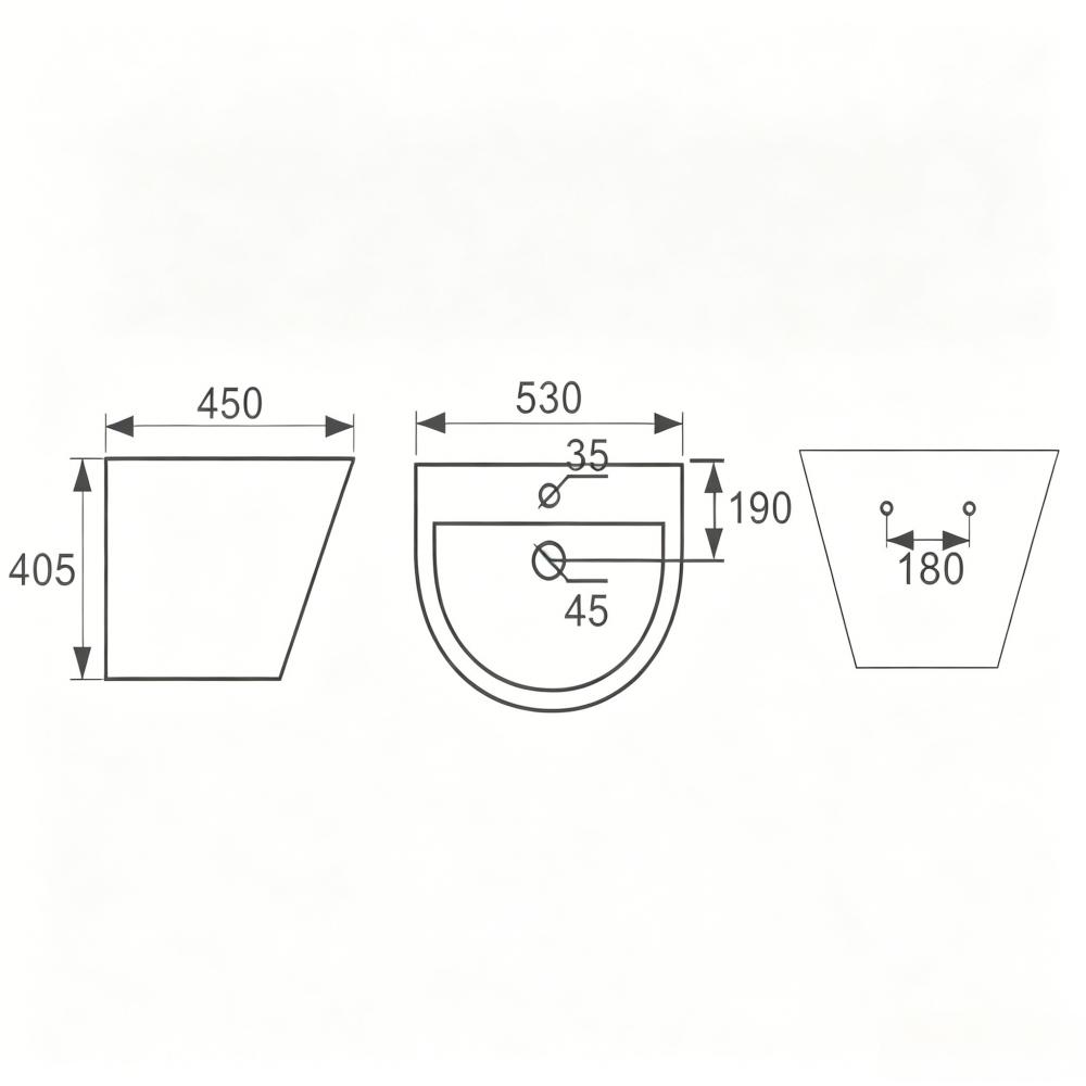 wall hung basin 3