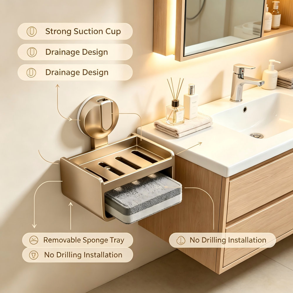 drainage soap dishes
