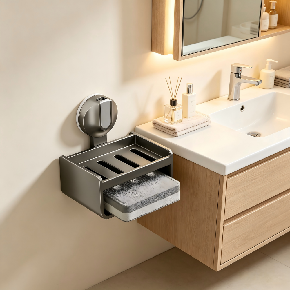 gray soap dishes
