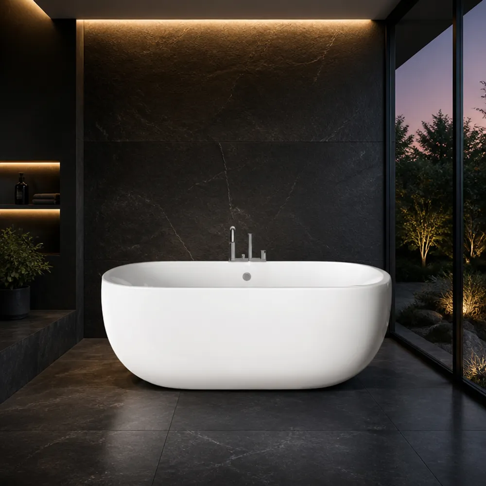 oval bathtub